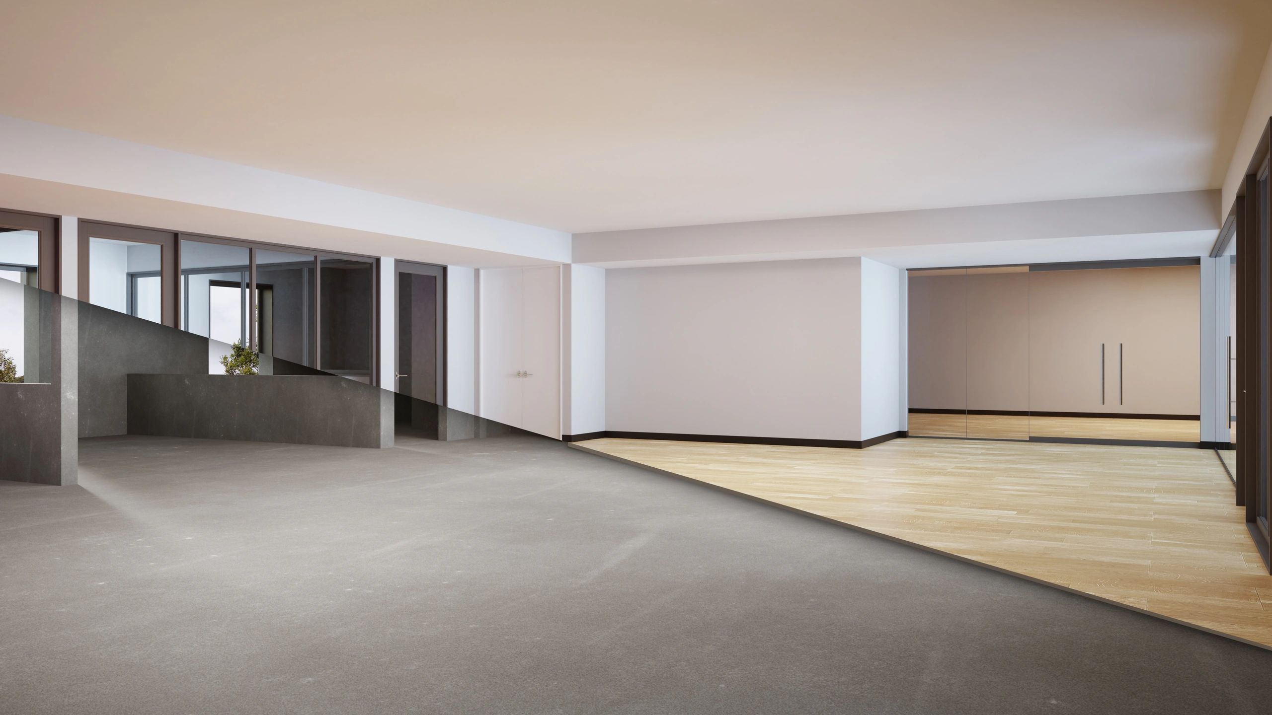 before and after construction